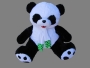 Панда с шарфом большая